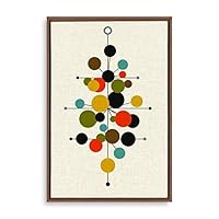 Framed Canvas Wall Art Abstract Colorful Canvas Prints Home Artwork Decoration for Living Room,Bedroom - 16x24 inches