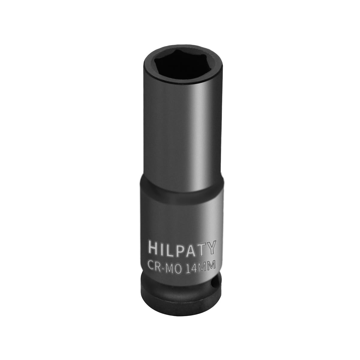 Hlipaty Impact Socket 14mm, 1/2" Square Drive 6 Point Cr-Mo Deep Socket, 78mm Length — image 1