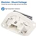 PartsSquare HVAC Blower Motor Resistor Blower Resistor RU353 3A1101 CR158 4864957 RU1046 Compatible with Cherokee 1997-2001 Wrangler 1997-2006