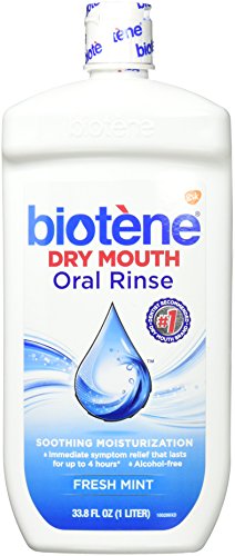 BIOTENE ORAL RINSE MOUTHWASH FOR DRY MOUTH, BREATH FRESHENER AND DRY MOUTH TREATMENT, FRESH MINT – 33.8 FL OZ