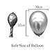 Metallic Silver Balloons 12 inch 50pcs Party Balloons Birthday Helium Balloon Chrome Latex Balloons