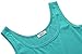 Herou Women Summer Beach Cotton Casual Tank Dress(Small,Mint)