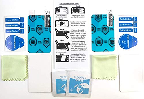 9H Flexible Glass Screen Protector for Tandem tSlim X2 and tFlex Insulin Pumps - Won't Crack or Chip - Anti-Scratch Anti-Fingerprint - 2 Pack