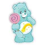 Walls 360 Peel & Stick Fabric Wall Decals: Care Bears Carnival Wish Bear Lollipop (7.75 in x 12 in)