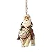 Enesco Jim Shore Heartwood Creek Santa Riding a Polar Bear Hanging Ornament, 3.875