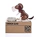 Just us® Choken Bako Robotic Dog Bank Doggy Coin Bank Canine Money Box Black&White