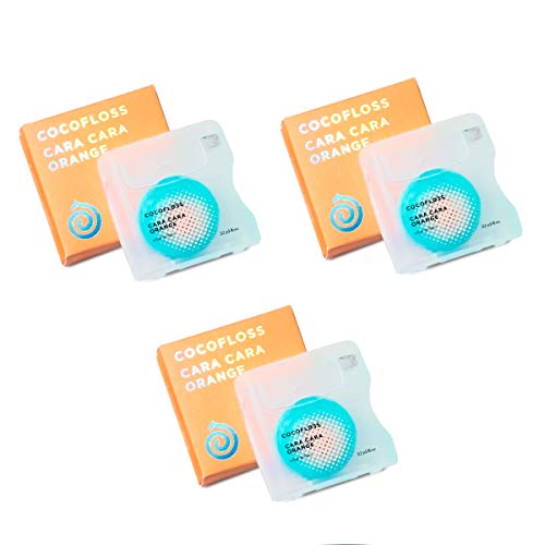 COCOFLOSS CoconutOil Infused Woven Dental Floss Orange Dentist