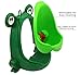 Zhoma Baby Urinal for Boys - Cute Frog Potty Training Urinal for Pee Trainer with Funny Aiming Target - Dark Green