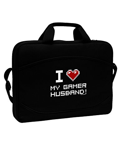 TooLoud I Heart My Gamer Husband 15" Dark Laptop / Tablet Case Bag