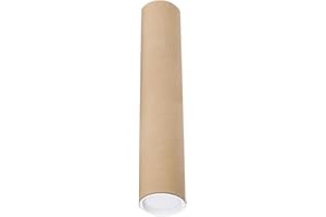 Long Cardboard Large Poster Tubes for Mailing for Document Poster Shipping, 60cm