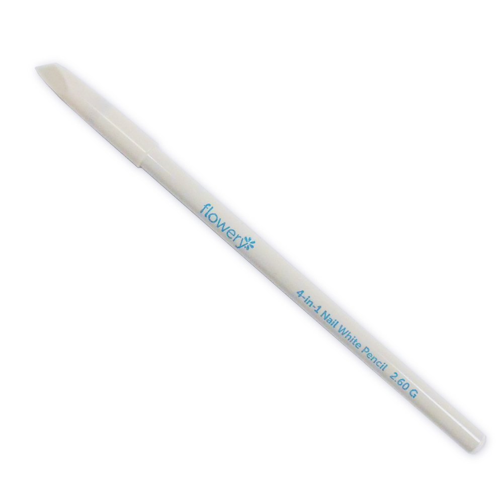 Flowery White Nail Pencil : Manicure Tools : Beauty