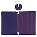 iPad Air Case, Dowswin Multi-fold Stand Smart Case Cover with Soft TPU Back [Auto Sleep/Wake ] for Apple iPad Air 1nd Gen (Purple)