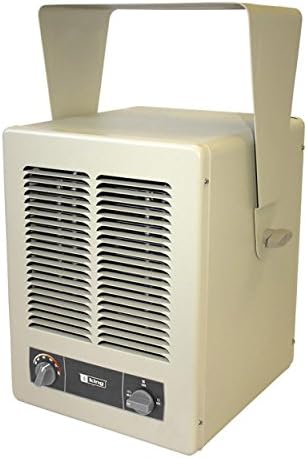 KING KBP4806-3MP KBP Multi-Wattage Compact Unit Heater, 6000W / 480V / 1-3 Ph, Almond
