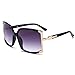 Women Oversized Square Sunglasses UV Protection Eye, Black, Size 60