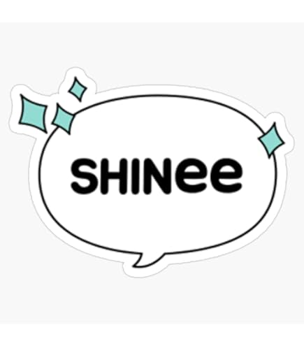Amazon.com - shinee cute kpop logo text balloon Sticker Vinyl
