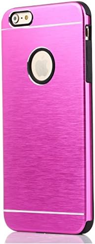 iPhone 6s Plus Case Pink (also for iPhone 6 Plus) Aluminum and Soft Silicone Protection - Slim Fit Case - Stylish and Cool iPhone 6+ Plus Cases with Dual Layer Protection - Resistant Non Slip Case and Firm Grip for Your Apple Phone - Get It Now!! - For iPhone 6s Plus and 6 Plus (5.5) (Pink)