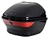 TMS® Black Motorcycle Scooter Luggage Tail Trunk Top Hard Case with Mounting Hardware