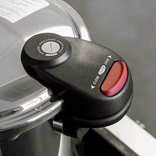 BUFFALO Stainless Steel Pressure Cooker QCP408, 8Quart pressure canner, stovetop pressure