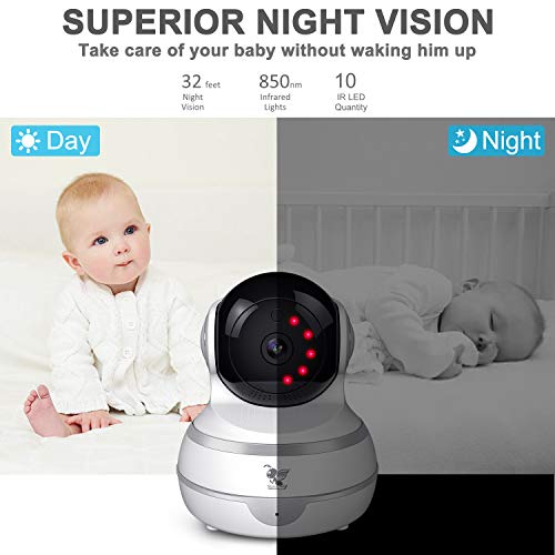 Wireless Home Security Camera 1080P, TBMax Pet Camera with Two-Way Audio/IR Night Vision/Motion Detection - WiFi Surveillance Camera for Home/Elder/Baby Monitor - Thumbnail 3