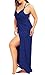 Unidear Women's Plus Size Beach Spaghetti Strap Cover Up Backless Wrap Long Dress