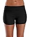 ALove Swim Shorts for Women Swim Boardshorts Swimsuit Bottom Black 10