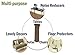 WISLIFE Brown Floor Protectors - Furniture Protectors, Snug Fitting Chair Leg Floor Protectors, Anti Skid Chair Socks for Hardwood Floors 16pcs/pack for 4 Four-leg Chair