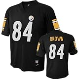 Antonio Brown Pittsburgh Steelers Black NFL Youth 2013-14 Season Mid-tier Jersey (Small 8)