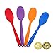 Always Your Chef 4 Pack 8.2 Inches/Small Premium Silicone Mixing Spoons for Kitchen, Cooking, Baby, Baking, Mixing Salad and More,2 Random Colors