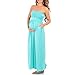 Women's Strapless Maxi Tube Maternity Dress with Pockets by Rags and Couture
