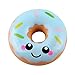 Eleventen Squishies Slow Rising Squishies Lovely Doughnut Cream Scented Jumbo Squishies Slow Rising Collection Slow Squishies Food Bread Cake 11×11×4cm (Blue)