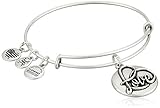 Alex and Ani Love III Expandable Rafaelian Silver-Tone Bangle Bracelet