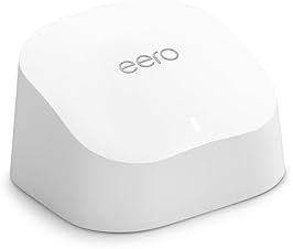 Electronics - Amazon eero 6 mesh wifi add-on extender - Add up to 1,500 sq. ft. of Wi-Fi 6 coverage. Required eero mesh wifi system not included