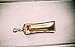 Chapstick Key Chain Holder Gold Faux Leather Lip Balm Keychain Shiny Pouch