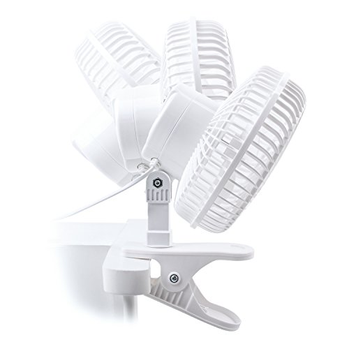 [- Pro Breeze Mini-Ventilator zum Anklipsen, 15 cm Durchmesser, für Zuhause, Büro und Sch