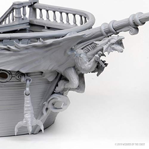 WizKids WZK73925 Dungeons & Dragons D&D Nolzur's Marvelous Miniatur: Das Falling Star Segelschiff (unlackiert) – Bild 6