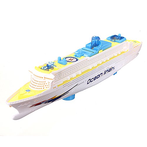 SICA Ocean Liner Ship Boat Electric Toy Flash LED Lights Sounds Kid Gift - Thumbnail 6