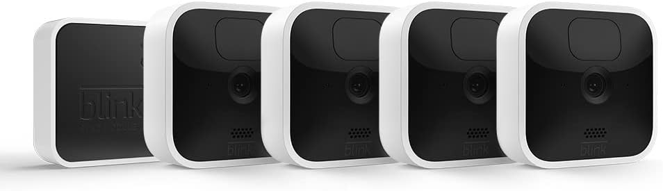 Blink Indoor Wireless HD Security Camera System 4-Camera Battery Life up to 2