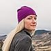 100% Merino Wool Cuff Beanie - Mens & Womens Warm Winter Hat - Watch Cap - Toque - Radiant Violet