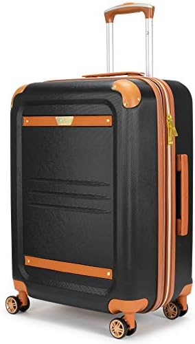 Vintage Expandable Hard Spinner Suitcase (29", Nero Black)