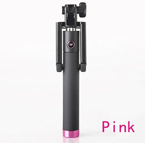 Selfie Stick: Tmashi® Selfy Handheld Extendable Bluetooth Monopod Portrait Taker &amp; Video Recorder (Cyan Pink) UNIVERSAL FIT for iPhone 6s Plus Samsung Galaxy S7 S6 Edge+ Note 5 &amp; Smartphones