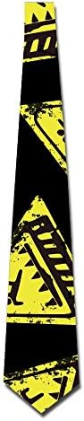 Fortnite-Trap-Warning Men Printed Floral Silk Neckties Fashion Neck Ties