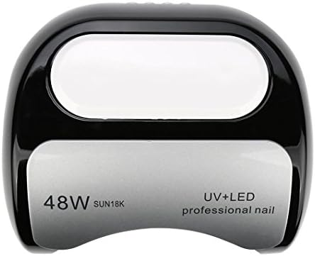 Eletty Power 48w LED UV Nail Gel Curing Lamp Light Nail Gel Polish Dryer Nail Art Machine (black)
