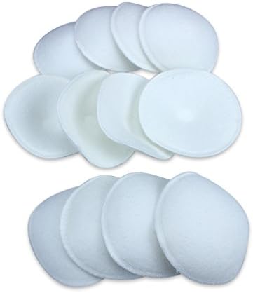 Edealing 12 PCS Cotton Washable Breast Nursing Pads Flannel Reusable Comfy Breastfeeding