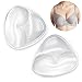 Women V-Shaped Silicone Bra Insert Chest Enhancer Pads for A-C Cups, Clear Medium