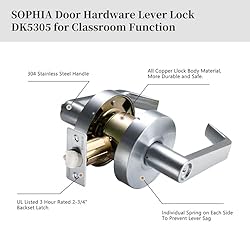 SOPHIA Door Lever Lock Heavy Duty Non-Handed Grade