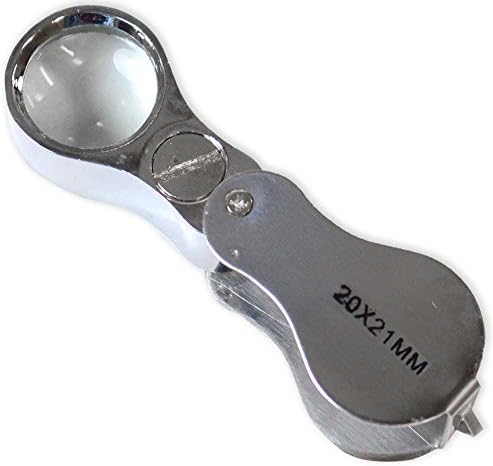 Hawk MAXIMIZE 10X 21mm Jewelers Loupe With 2 Ultra Bright LED Lights In Fitte.