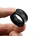 ZS Vintage Natural Brown Black Wood Organic Ear Tunnel Plugs Stretcher Gauges for Men and Women (Black,3/4