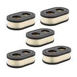 Milttor 5 Packs 798452 593260 550EX Air Filter for Briggs & Stratton Stens 102-851 Oregon 30-168 Rotary 14364 Lawn Mower Air Filter Parts