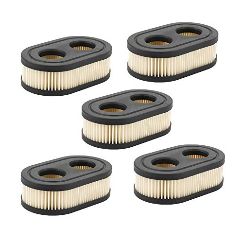 Milttor 5 Packs 798452 593260 550EX Air Filter for Briggs & Stratton Stens 102-851 Oregon 30-168 Rotary 14364 Lawn Mower Air Filter Parts