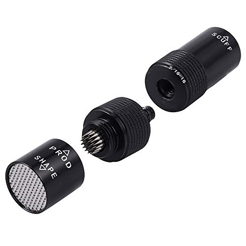 Tanice 4 in 1 Snooker Billiard Pool Tip Tool Shaper Scuffer Aerator Stick Joint Protector 5/16 X 18 Size